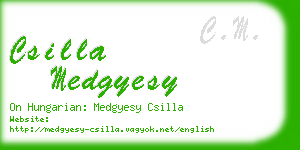 csilla medgyesy business card